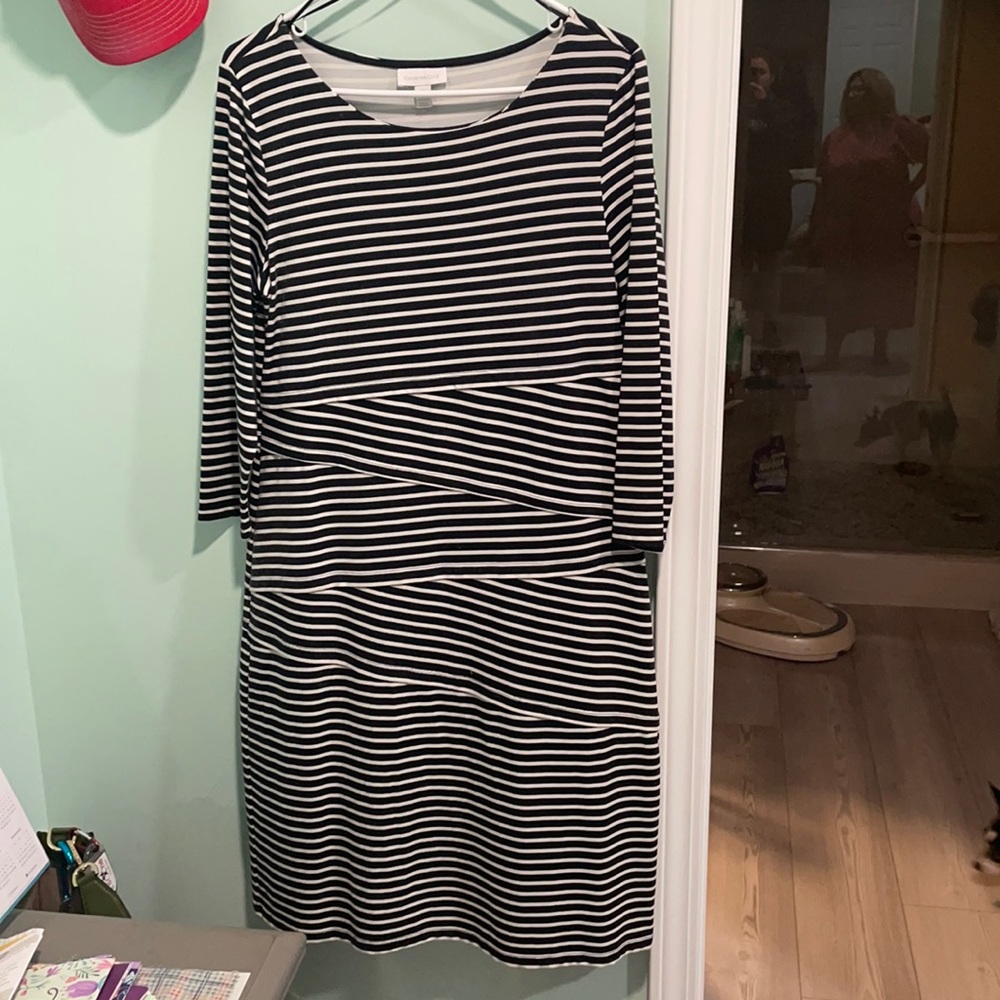 Black and white dress
